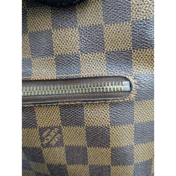 Pre-Owned Louis Vuitton Damier Ebene MM Brooklyn Messenger Bag Brown - Picture 9 of 16